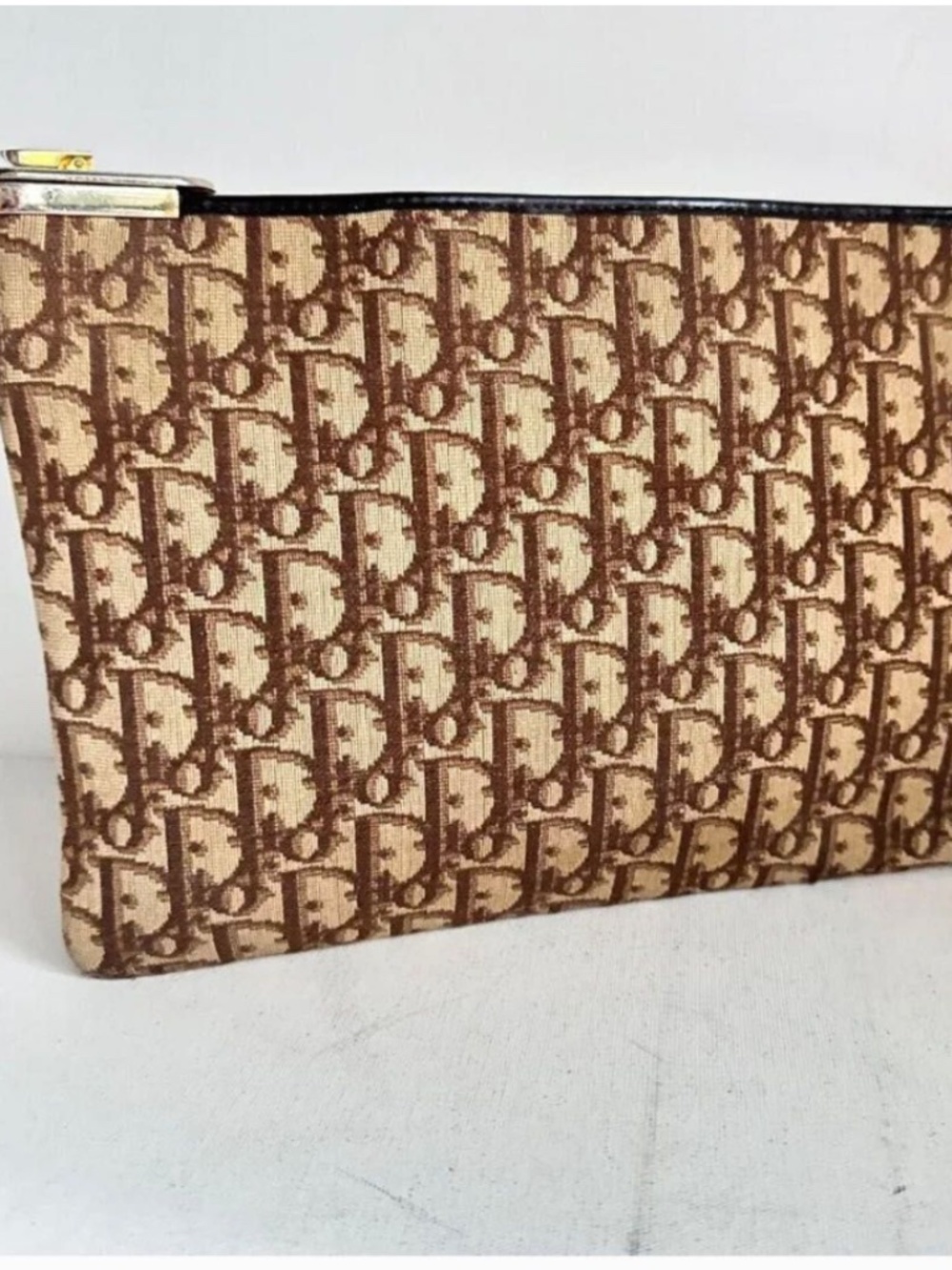 ⭐️ Authentic Vintage Christian Dior Oblique Clutch Bag - COA included